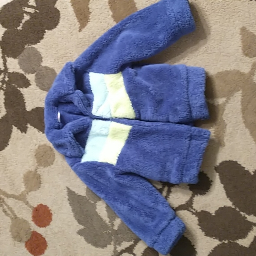 Thick warm and fuzzy zip up sweater-kids